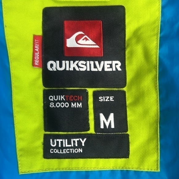 Quiksilver Men’s Ski Coat with Hood Utility Collection Regular Fit Size M - Picture 2 of 16